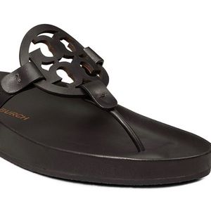 Tory Burch Cloud sandal in Black. Size 8.